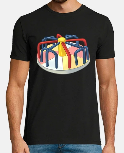 T-shirt parco giochi allegro andare in tondo
