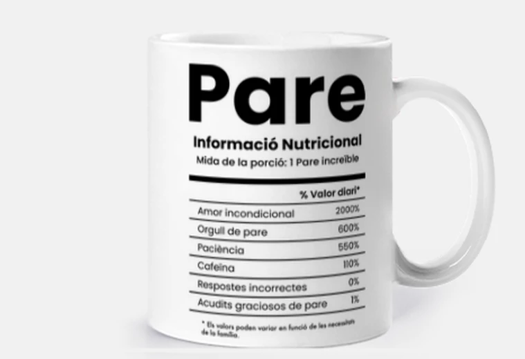 Taza PARE Informació nutricional