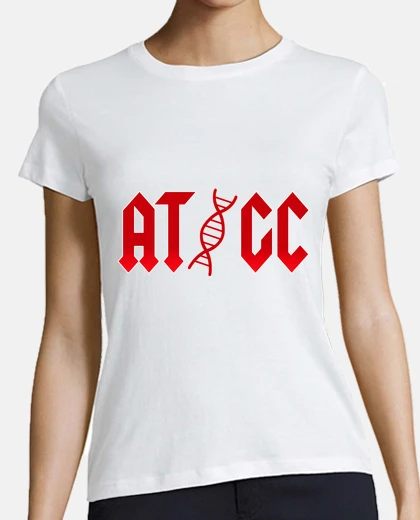 Camiseta pares de bases atgc biología núcleo cel