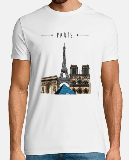 T-shirt parigi, amico