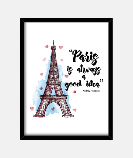 Framed paris is always a good idea