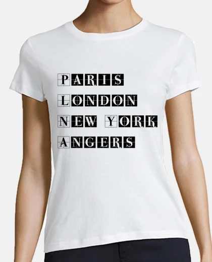 Tee-shirt Paris London New-York Angers