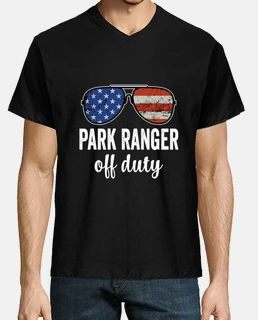 park ranger off duty american flag