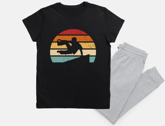 Pigiama parkour al tramonto vintage