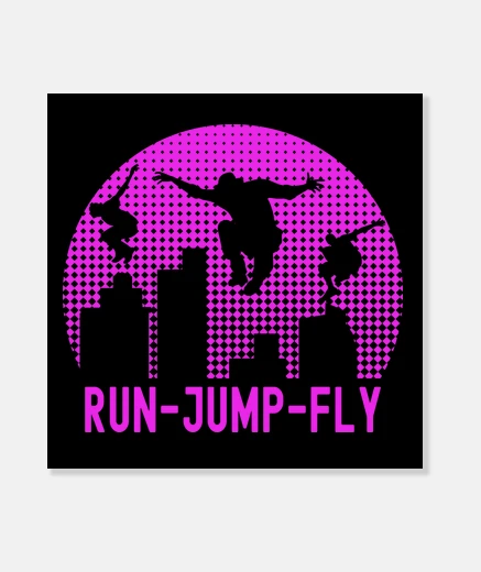 Tableau parkour courir sauter voler freerunning