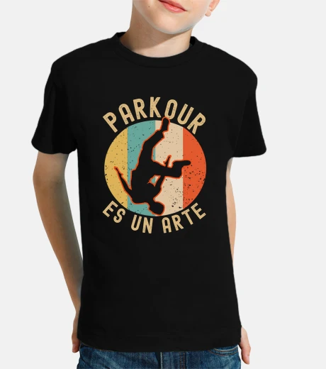 Ropa parkour es una carrera libre coloreada 