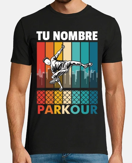 Tee-shirt parkour personnalisé sport extrême