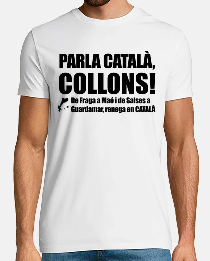 Camiseta Parla català, Collons