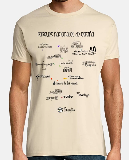 Camiseta Parques Nacionales fondos claros