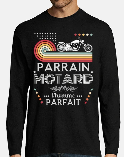 Tee-shirt parrain motard l homme parfait