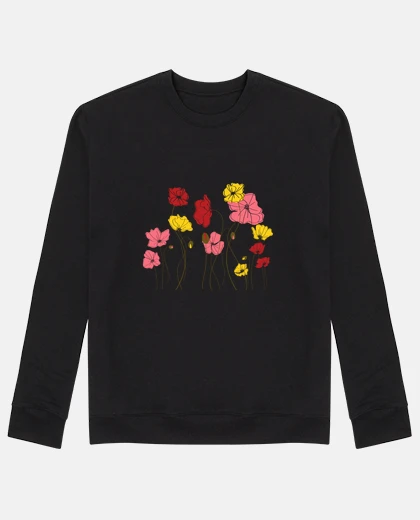 Sweat Parterre de tulipes multicolores