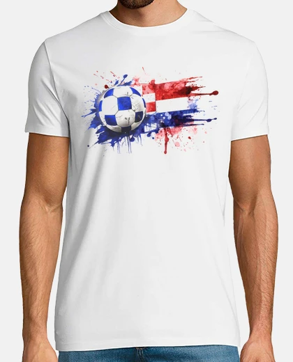 Camiseta partidario coleccionista del equipo de fútbol croata
