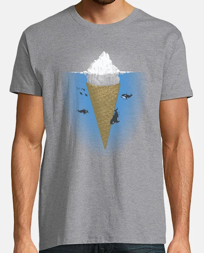 Tee-shirt partie cachée de ice bergs