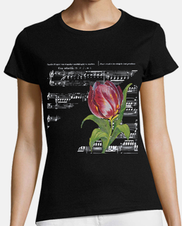 Partitura y Tulipan / Musica / Flor / B