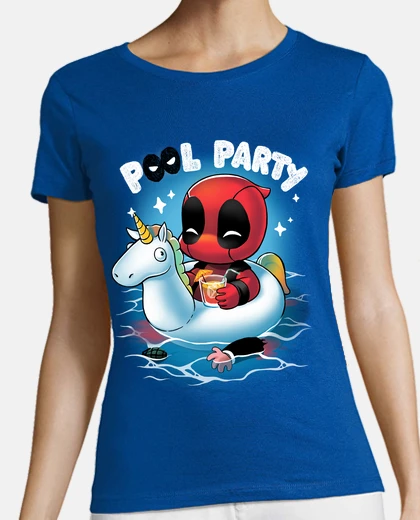 T-shirt party piscina merc antieroe w