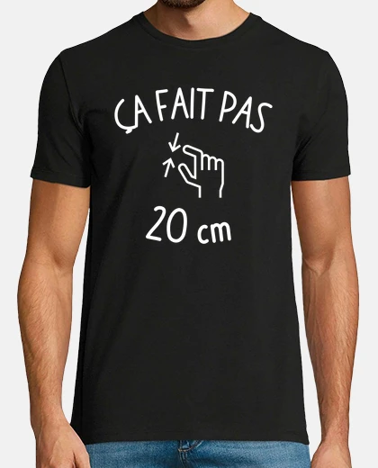 Tee-shirt Pas 20 cm taille taille pénis bricolage