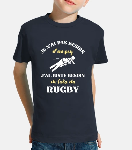 Vêtements pas besoin de psy rugby humour rugby