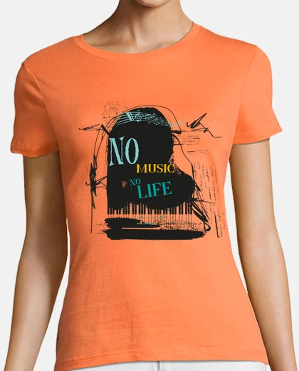 Tee-shirt pas de musique pas de vie