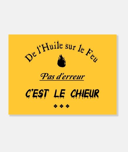 Tableau PAS D'ERREUR, C'EST LE CHIEUR