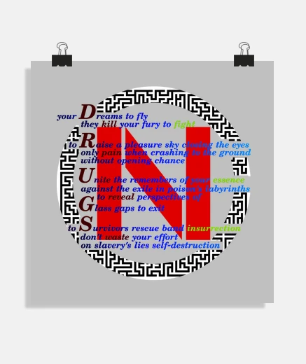 Poster pas drogues 2j