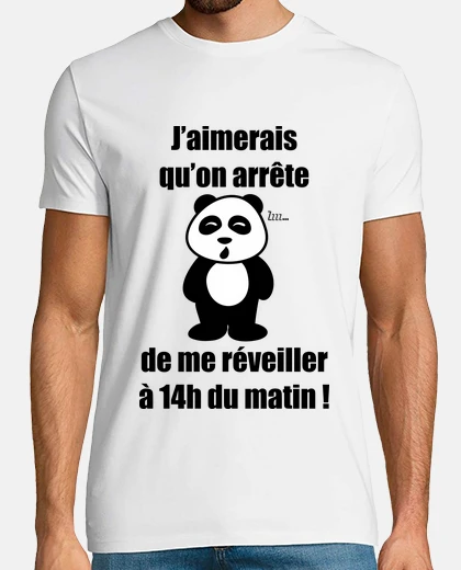 Tee-shirt Pas du matin - Panda