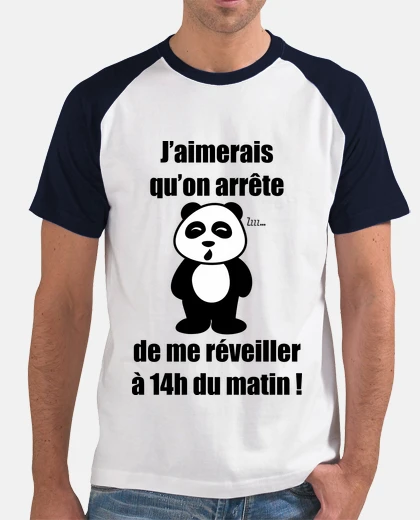 Tee-shirt Pas du matin - Panda