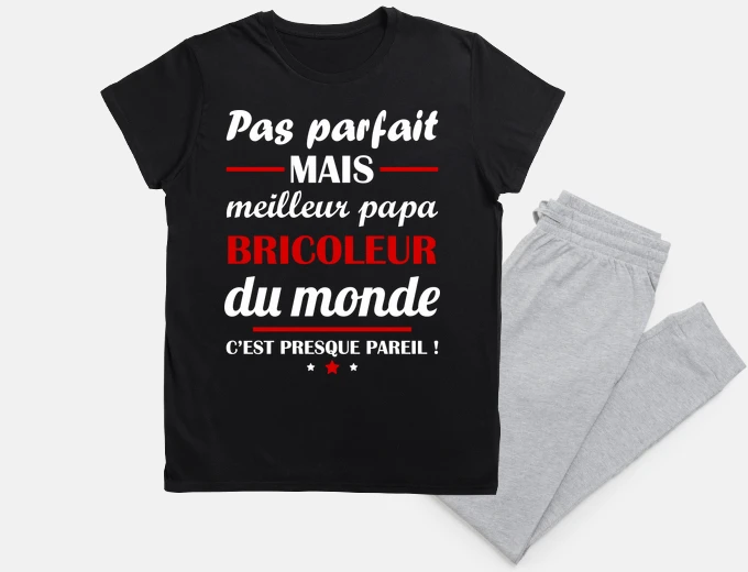 Pyjama Pas parfait meilleur papa bricoleur
