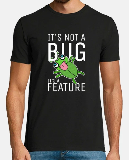 Tee-shirt pas un bogue c&#39;est un développeur de logiciels ingénieur codeur de fonctionnalités