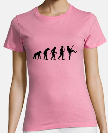 Playera paso de la evolución de la guitarra
