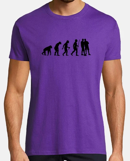Camiseta paso de la evolución de los pares gay