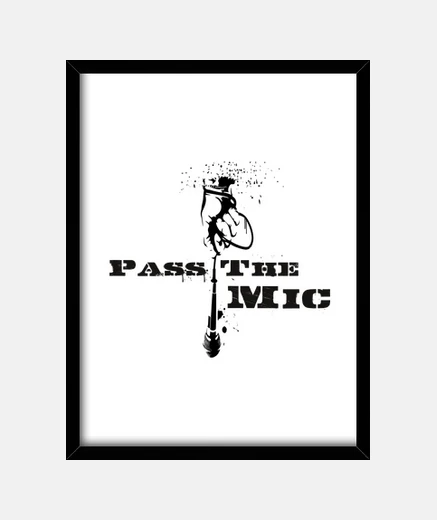 Framed pass the mic