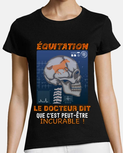 T-shirt passione per i cavalli equitazione rega