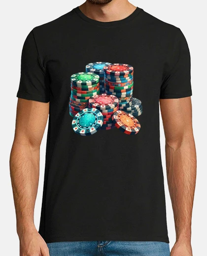 T-shirt passione per il poker da casinò