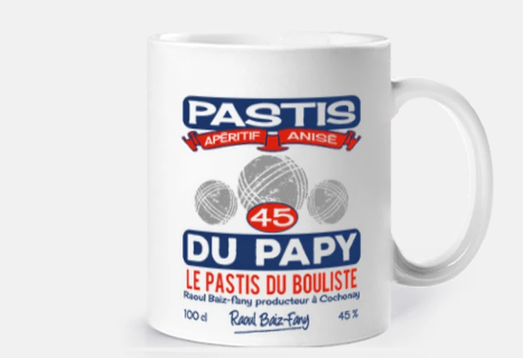 Cup pastis of the grandpa