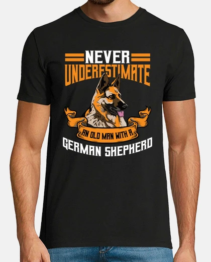 Camiseta pastor alemán regalo hombres