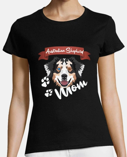 Playera pastor australiano mamá perro mamá