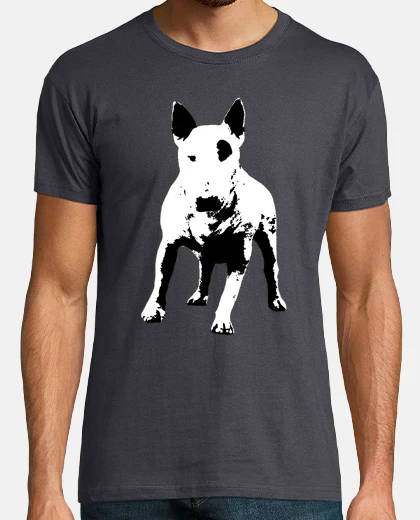Tee-shirt patch bull terrier