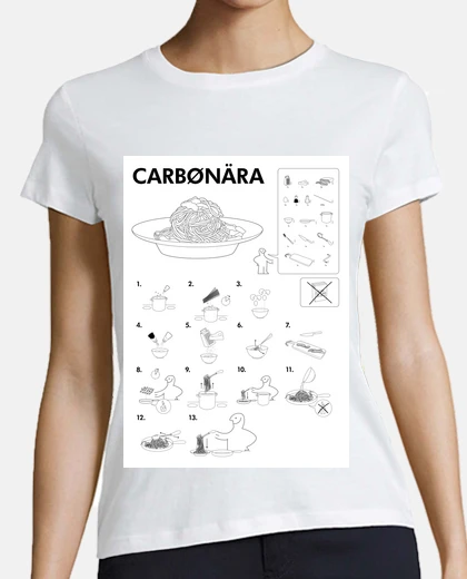 Tee-shirt pâtes carbonara