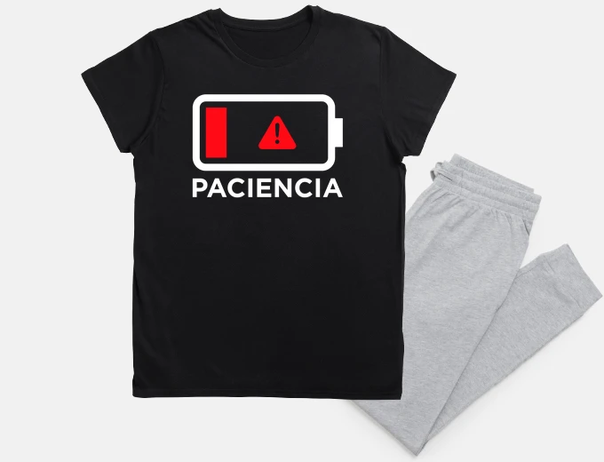 Pajama patience low battery family dad mummy humor