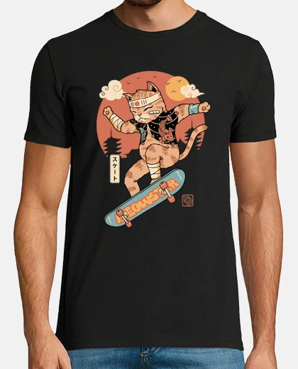 Tee-shirt patineur miaou ii