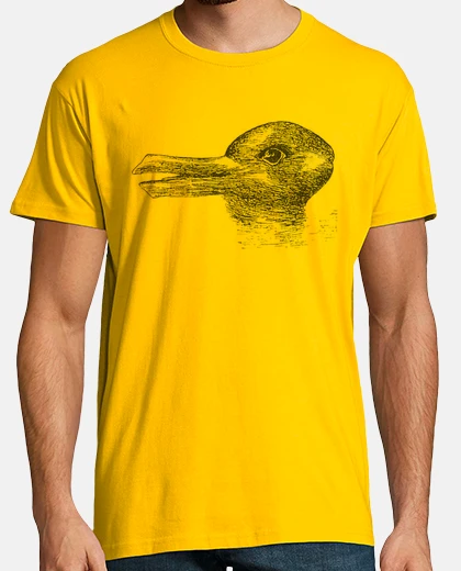 Camiseta ¿Pato o Conejo? (Ilusión Óptica)