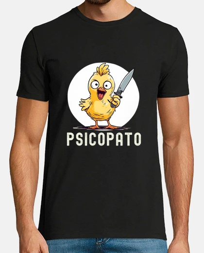 Camiseta Pato Psicopato Diseño divertido