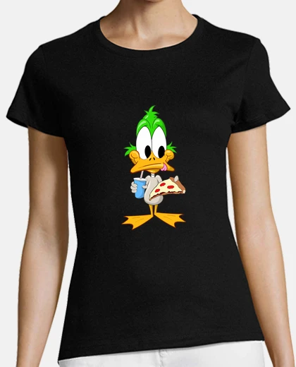Playera pato y rebanada de pizza