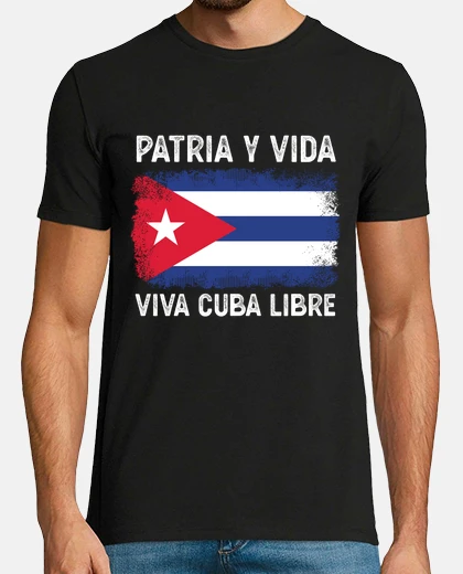 Tee-shirt patria y vida cuba cadeau de la liberté