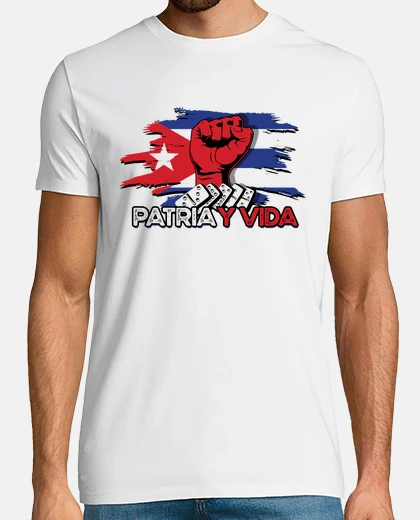 Tee-shirt patria y vida cubano cubana pride