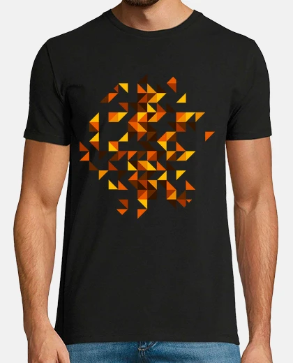 Camiseta patrón geométrico triángulo vintage