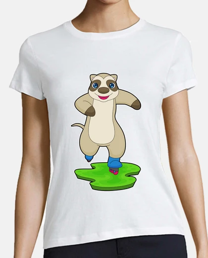 T-shirt Pattinaggio in linea Meerkat pattini in