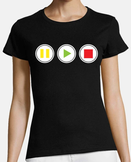 Playera PAUSE-PLAY-STOP 2
