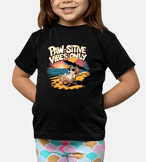 Kids Paw sitive Vibes Only Fun Dog Men Women