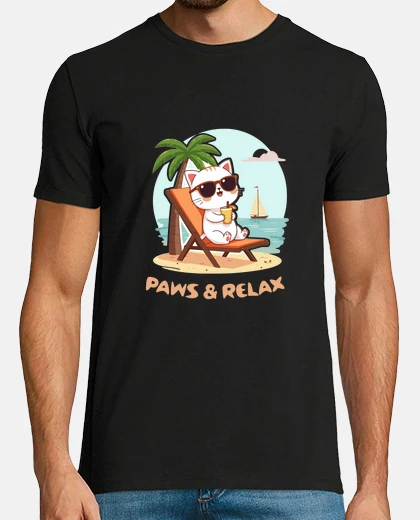 T-shirt paws and relax